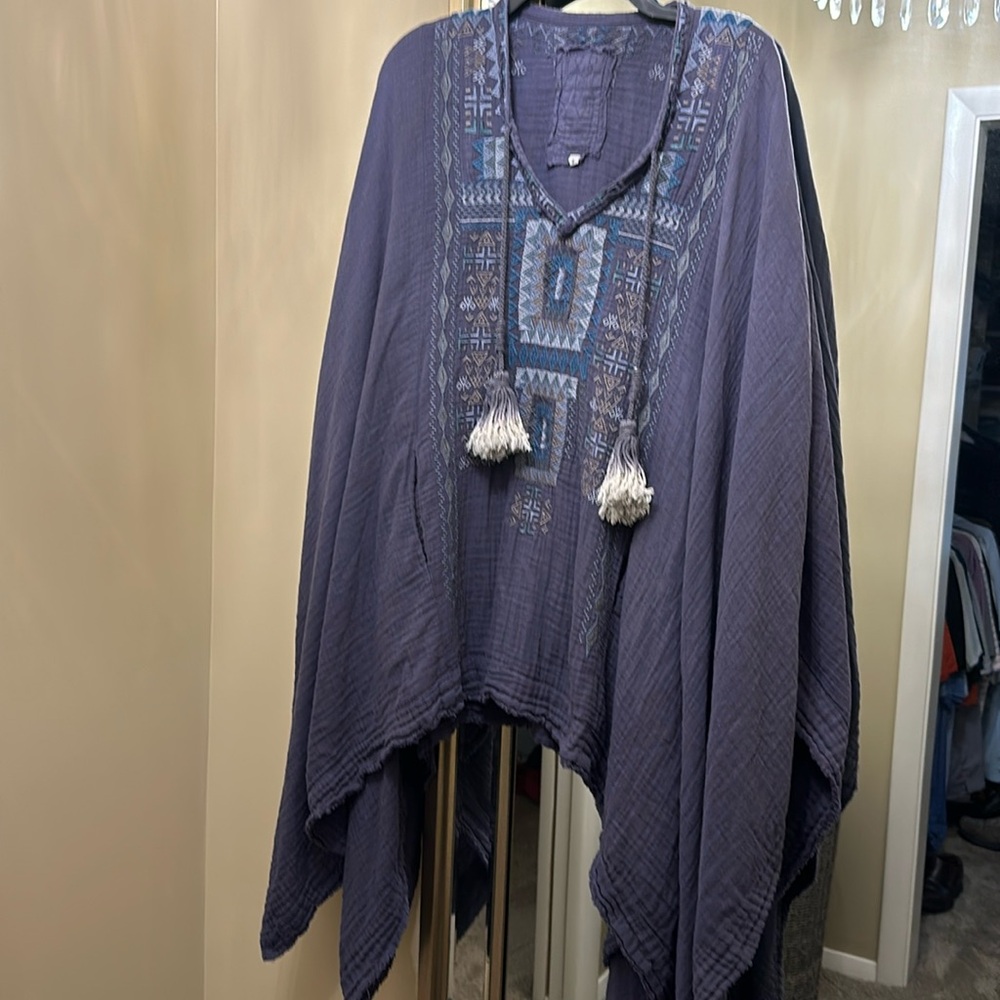 Johnny Was Pete and Greta Embroidered Poncho